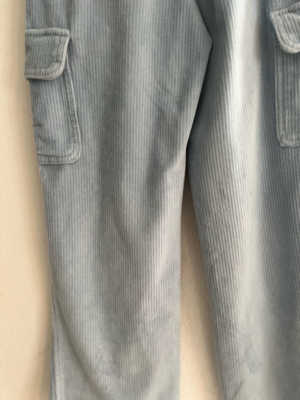 Cat & Jack Light Blue Corduroy Cargo Joggers - Picture 9 of 10